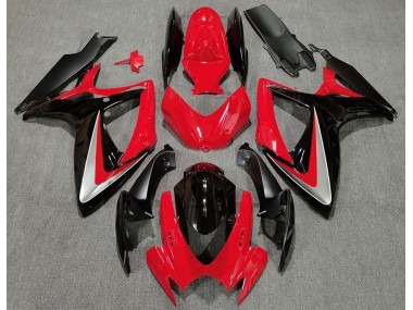 06-07 Style Rouge Noir OEM GSXR 600-750 Carénage Moto