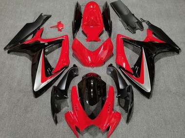 06-07 Style Rouge Noir OEM GSXR 600-750 Carénage Moto