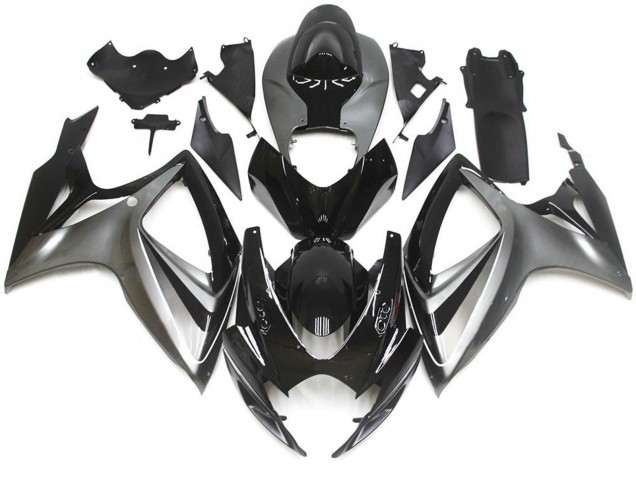 06-07 Style Spécial OEM Argent & Noir GSXR 600-750 Carénage Moto 06-07 Style Spécial OEM Argent & Noir GSXR 600-750 Carénage Moto