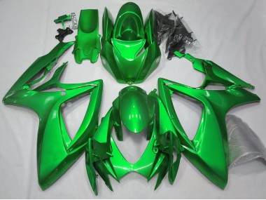 06-07 Vert Brillant Uni GSXR 600-750 Carénage Moto
