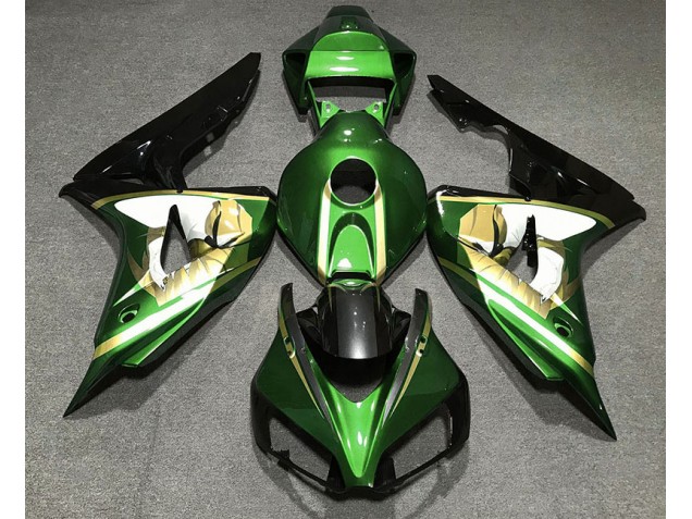 06-07 Vert & Or CBR1000RR Carénage Moto 06-07 Vert & Or CBR1000RR Carénage Moto