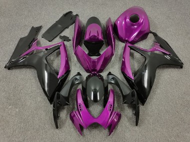 06-07 Violet & Noir GSXR 600-750 Carénage Moto