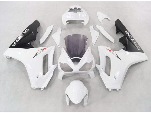 06-08 Blanc Avec Bas Noir Daytona 675 Carénage Moto 06-08 Blanc Avec Bas Noir Daytona 675 Carénage Moto