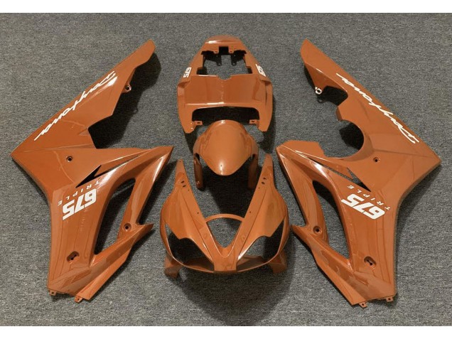 06-08 Orange Brillant Daytona 675 Carénage Moto 06-08 Orange Brillant Daytona 675 Carénage Moto
