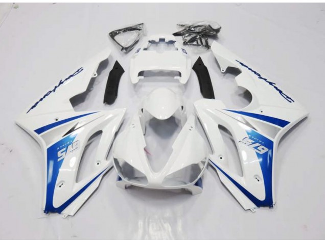 06-08 Style Blanc & Bleu Daytona 675 Carénage Moto 06-08 Style Blanc & Bleu Daytona 675 Carénage Moto