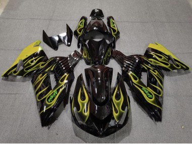 06-11 Giallo Fiamma ZX14R Carénage Moto