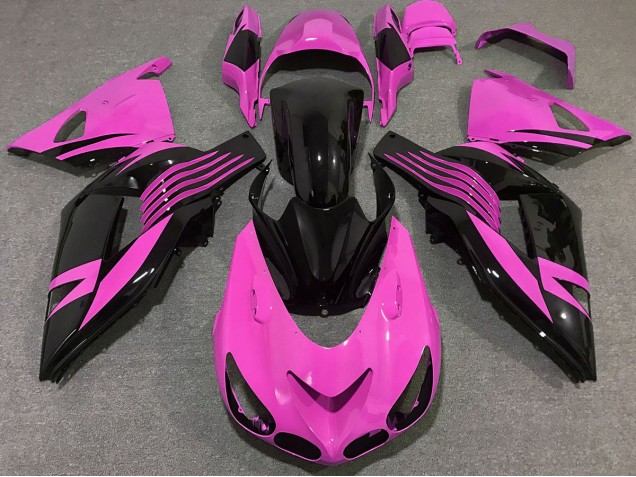06-11 Rose Pétant ZX14R Carénage Moto 06-11 Rose Pétant ZX14R Carénage Moto