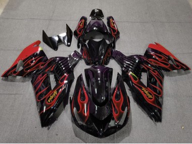 06-11 Rosso Fiamma ZX14R Carénage Moto