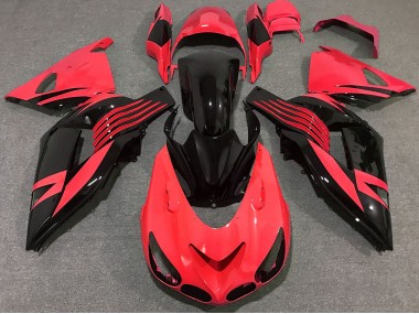 06-11 Rouge Vif ZX14R Carénage Moto