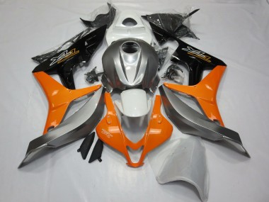 07-08 Argent Blanc & Orange CBR600RR Carénage Moto
