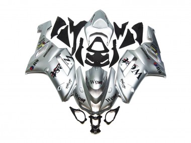 07-08 Argent West Brillant ZX6R Carénage Moto