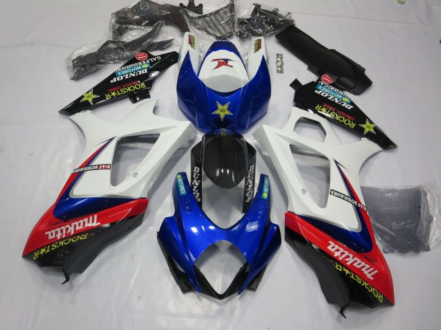 07-08 Blanc Rockstar GSXR 1000 Carénage Moto 07-08 Blanc Rockstar GSXR 1000 Carénage Moto