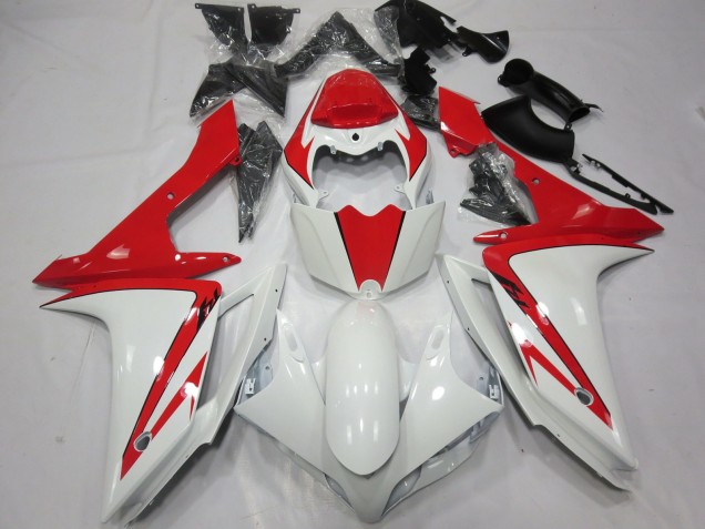 07-08 Blanc Rouge Personnalisé R1 Carénage Moto 07-08 Blanc Rouge Personnalisé R1 Carénage Moto