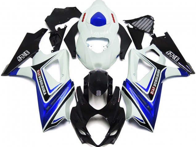 07-08 Bleu Brillant Avec Style Blanc & Noir OEM GSXR 1000 Carénage Moto 07-08 Bleu Brillant Avec Style Blanc & Noir OEM GSXR 1000 Carénage Moto