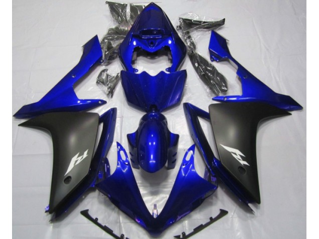 07-08 Bleu Brillant & Noir R1 Carénage Moto 07-08 Bleu Brillant & Noir R1 Carénage Moto