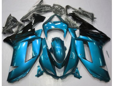 07-08 Bleu Clair Brillant & Noir ZX6R Carénage Moto