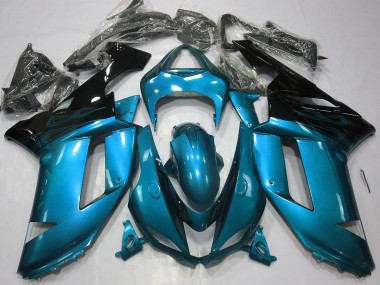 07-08 Bleu Clair Brillant & Noir ZX6R Carénage Moto