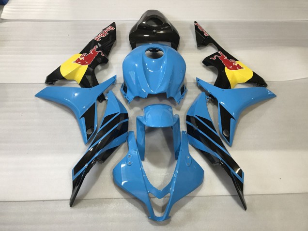 07-08 Bleu Clair Rouge Taureau CBR600RR Carénage Moto 07-08 Bleu Clair Rouge Taureau CBR600RR Carénage Moto