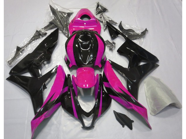 07-08 Conception Rose & Noire OEM CBR600RR Carénage Moto 07-08 Conception Rose & Noire OEM CBR600RR Carénage Moto