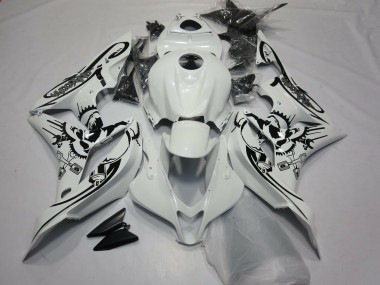 07-08 Conception Spéciale Blanc Brillant CBR600RR Carénage Moto