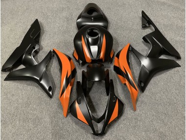 07-08 Design Noir Mat & Orange CBR600RR Carénage Moto