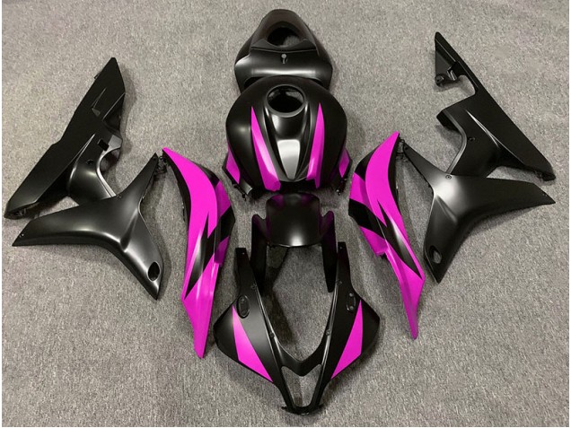07-08 Design Noir Mat & Rose CBR600RR Carénage Moto 07-08 Design Noir Mat & Rose CBR600RR Carénage Moto