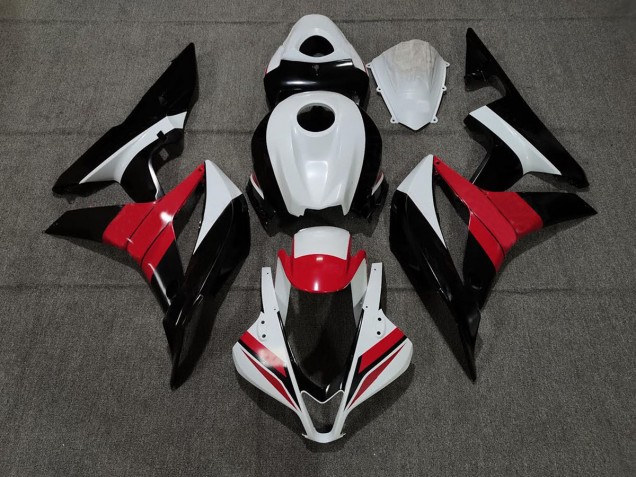 07-08 Noir Blanc & Rouge CBR600RR Carénage Moto 07-08 Noir Blanc & Rouge CBR600RR Carénage Moto