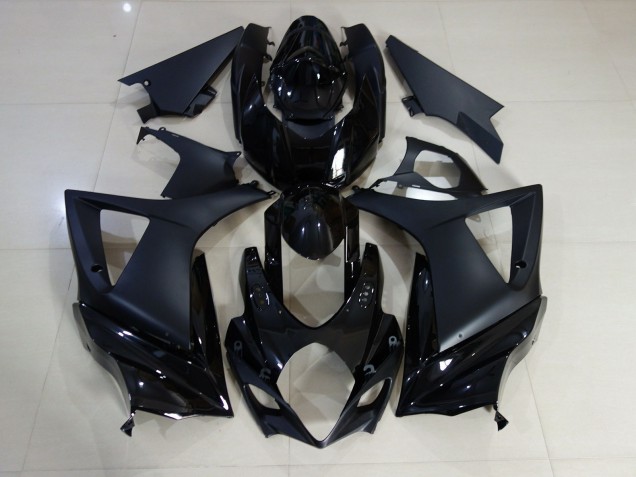 07-08 Noir Brillant & Mat Uni GSXR 1000 Carénage Moto 07-08 Noir Brillant & Mat Uni GSXR 1000 Carénage Moto