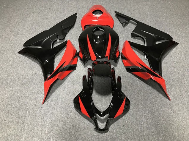 07-08 Noir Brillant & Rouge CBR600RR Carénage Moto 07-08 Noir Brillant & Rouge CBR600RR Carénage Moto
