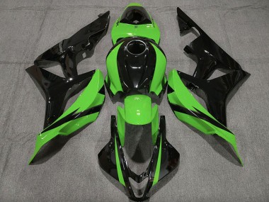 07-08 Noir Brillant & Vert CBR600RR Carénage Moto