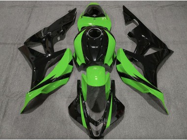 07-08 Noir Brillant & Vert CBR600RR Carénage Moto
