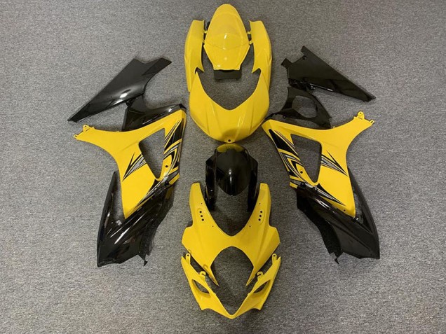07-08 Noir & Jaune GSXR 1000 Carénage Moto 07-08 Noir & Jaune GSXR 1000 Carénage Moto
