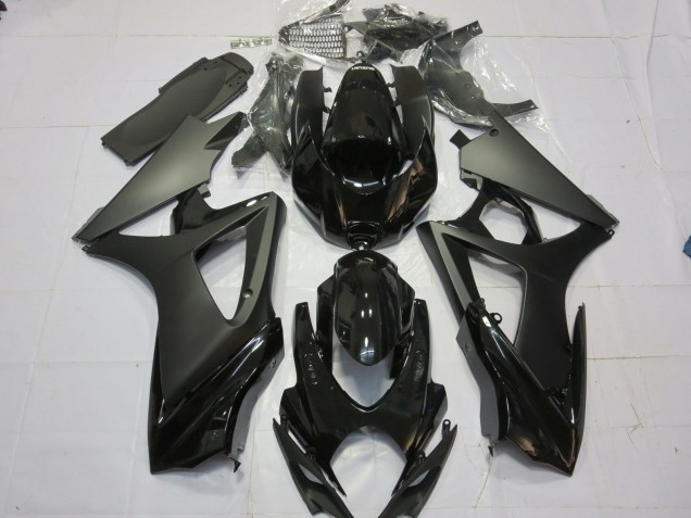 07-08 Noir Mat Noir Brillant GSXR 1000 Carénage Moto 07-08 Noir Mat Noir Brillant GSXR 1000 Carénage Moto