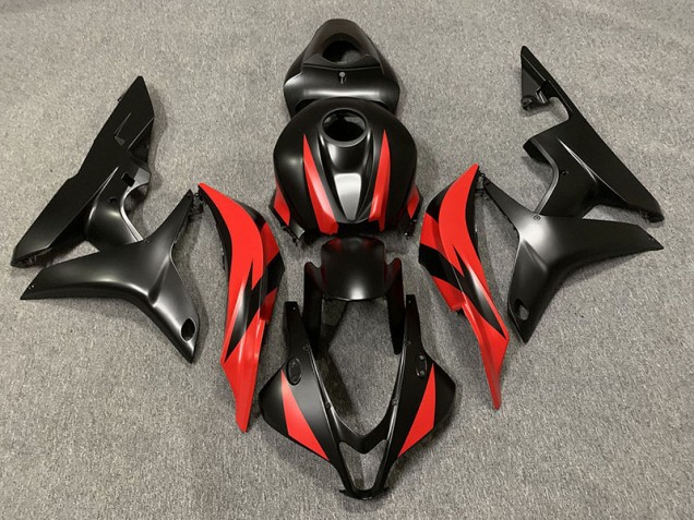 07-08 Noir Mat & Rouge CBR600RR Carénage Moto 07-08 Noir Mat & Rouge CBR600RR Carénage Moto