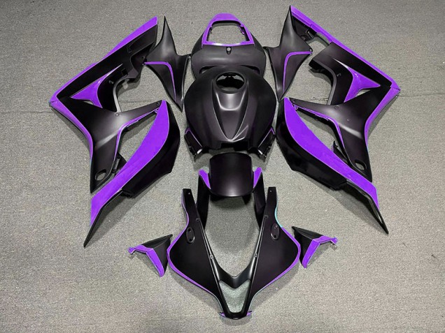 07-08 Noir Mat & Violet CBR600RR Carénage Moto 07-08 Noir Mat & Violet CBR600RR Carénage Moto