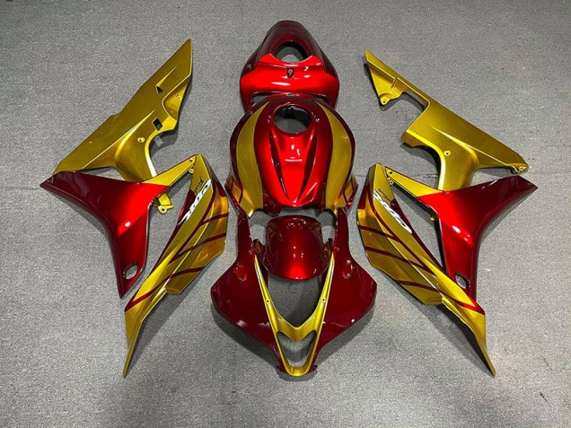 07-08 Or Rouge CBR600RR Carénage Moto 07-08 Or Rouge CBR600RR Carénage Moto