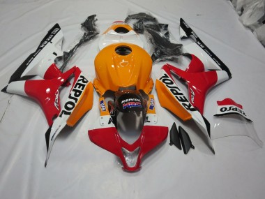 07-08 Orange Clair & Blanc Repsol CBR600RR Carénage Moto