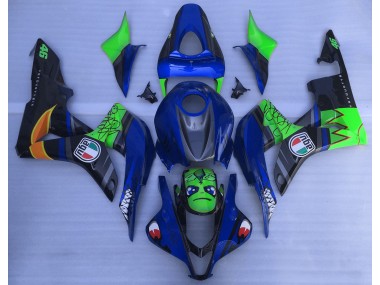 07-08 Requin Bleu & Vert CBR600RR Carénage Moto