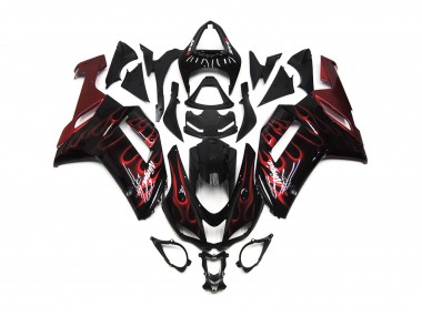 07-08 Rosso Lucido Fiamma ZX6R Carénage Moto