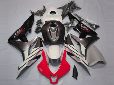 07-08 Rouge Blanc & Gris CBR600RR Carénage Moto