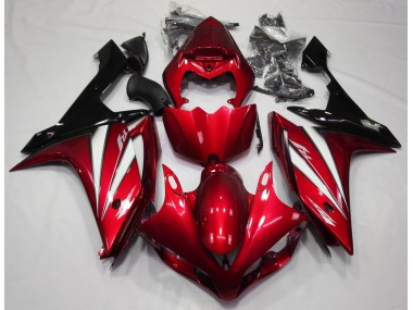 07-08 Rouge Blanc & Noir R1 Carénage Moto