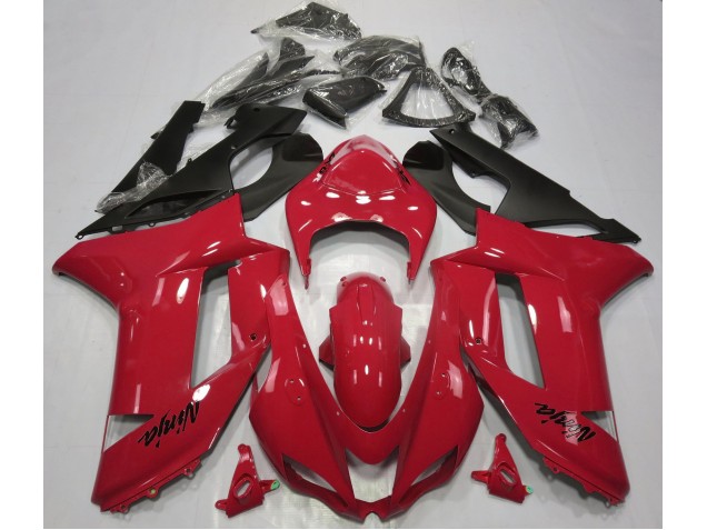 07-08 Rouge Brillant ZX6R Carénage Moto 07-08 Rouge Brillant ZX6R Carénage Moto