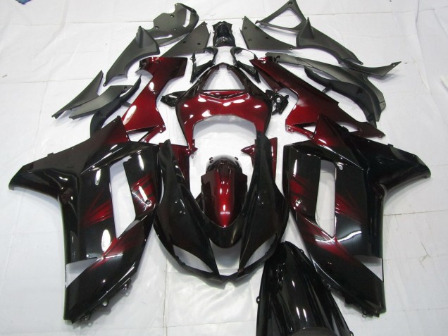 07-08 Rouge Foncé ZX6R Carénage Moto 07-08 Rouge Foncé ZX6R Carénage Moto