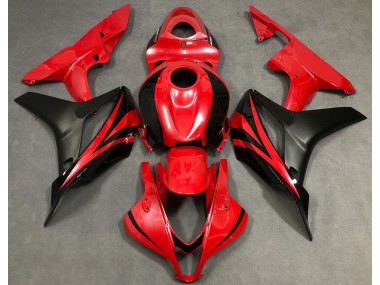 07-08 Rouge Perle & Noir CBR600RR Carénage Moto