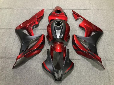 07-08 Rouge Profond & Noir Mat CBR600RR Carénage Moto