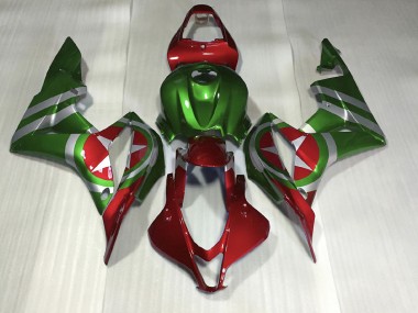 07-08 Rouge & Vert Captain America CBR600RR Carénage Moto