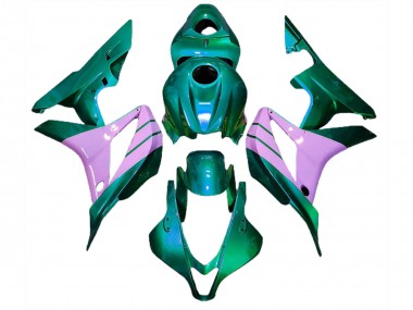 07-08 Turquoise & Rose CBR600RR Carénage Moto