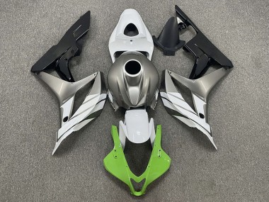 07-08 Vert Blanc & Gris CBR600RR Carénage Moto