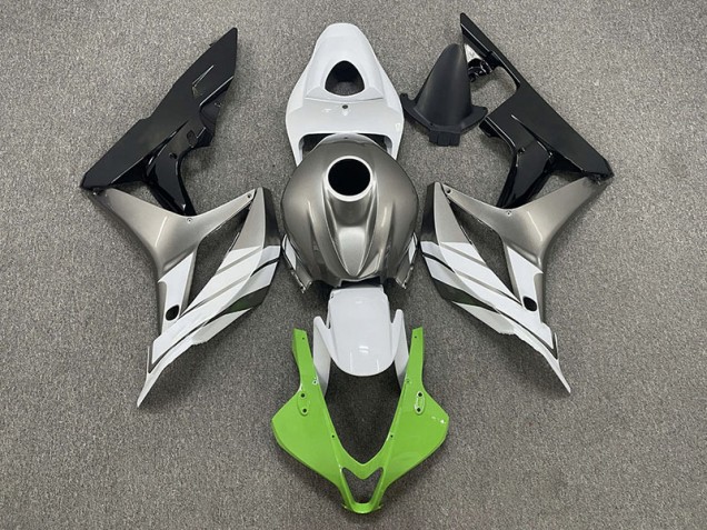 07-08 Vert Blanc & Gris CBR600RR Carénage Moto 07-08 Vert Blanc & Gris CBR600RR Carénage Moto