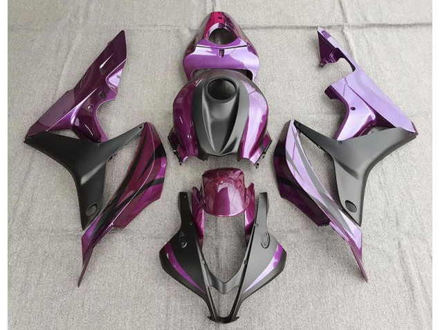 07-08 Violet & Noir Mat CBR600RR Carénage Moto 07-08 Violet & Noir Mat CBR600RR Carénage Moto